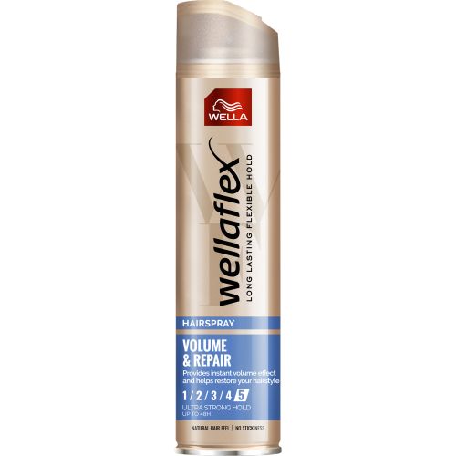 Wellaflex lak na vlasy Volume &amp; Repair 5 250 ml